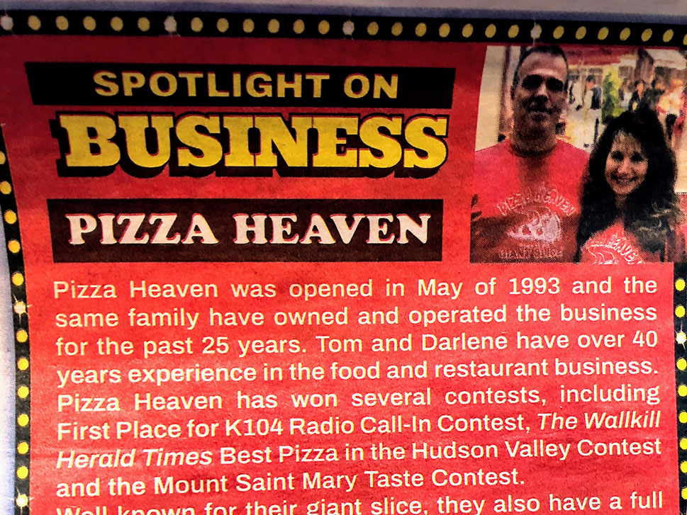 Pizza Heaven NY Enjoy a delicious giant slice